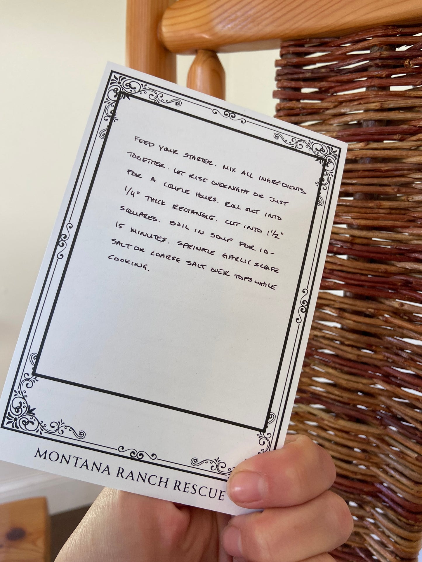 A Recipe Card Pack—“Pioneer Skills” Staples. Breakfast, Lunch & Dinner