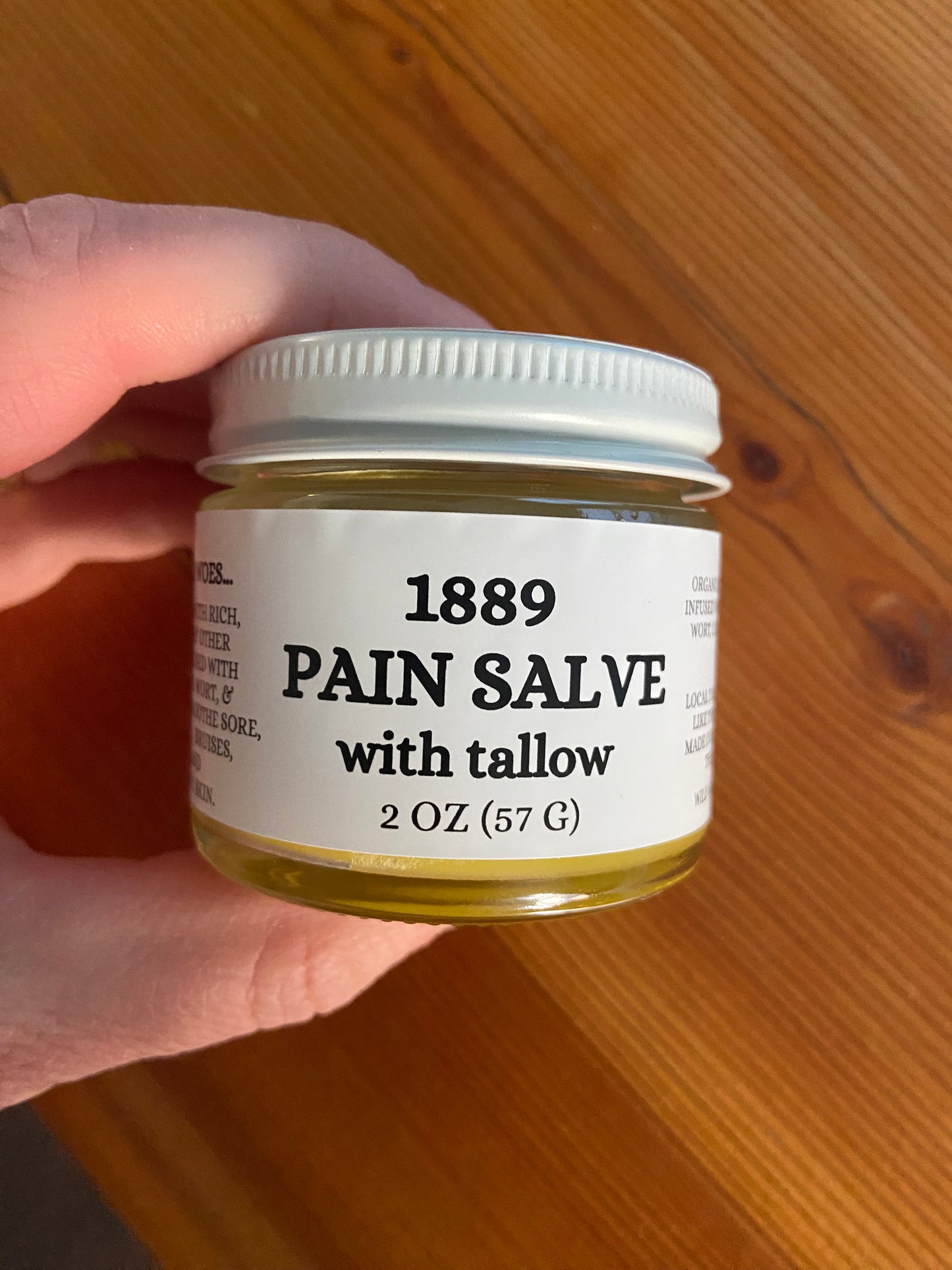 1889 Tallow Pain Salve (recipe from the 1889 cabin!)