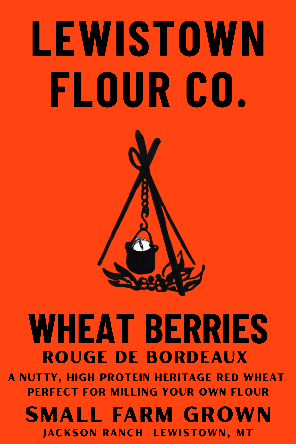 100% Wheat Berries—Rouge De Bordeaux 1800s heritage wheat