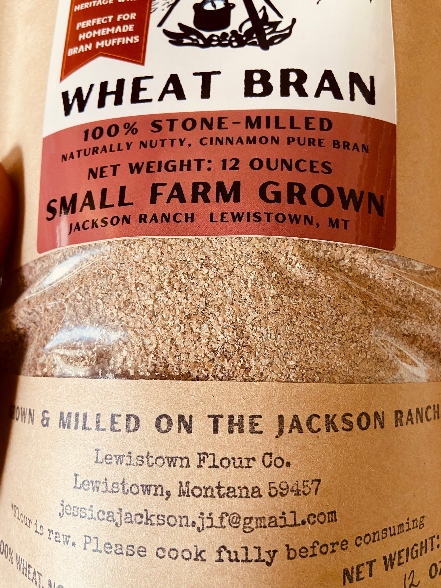 Wheat Bran—Rouge De Bordeaux 1800s heritage wheat