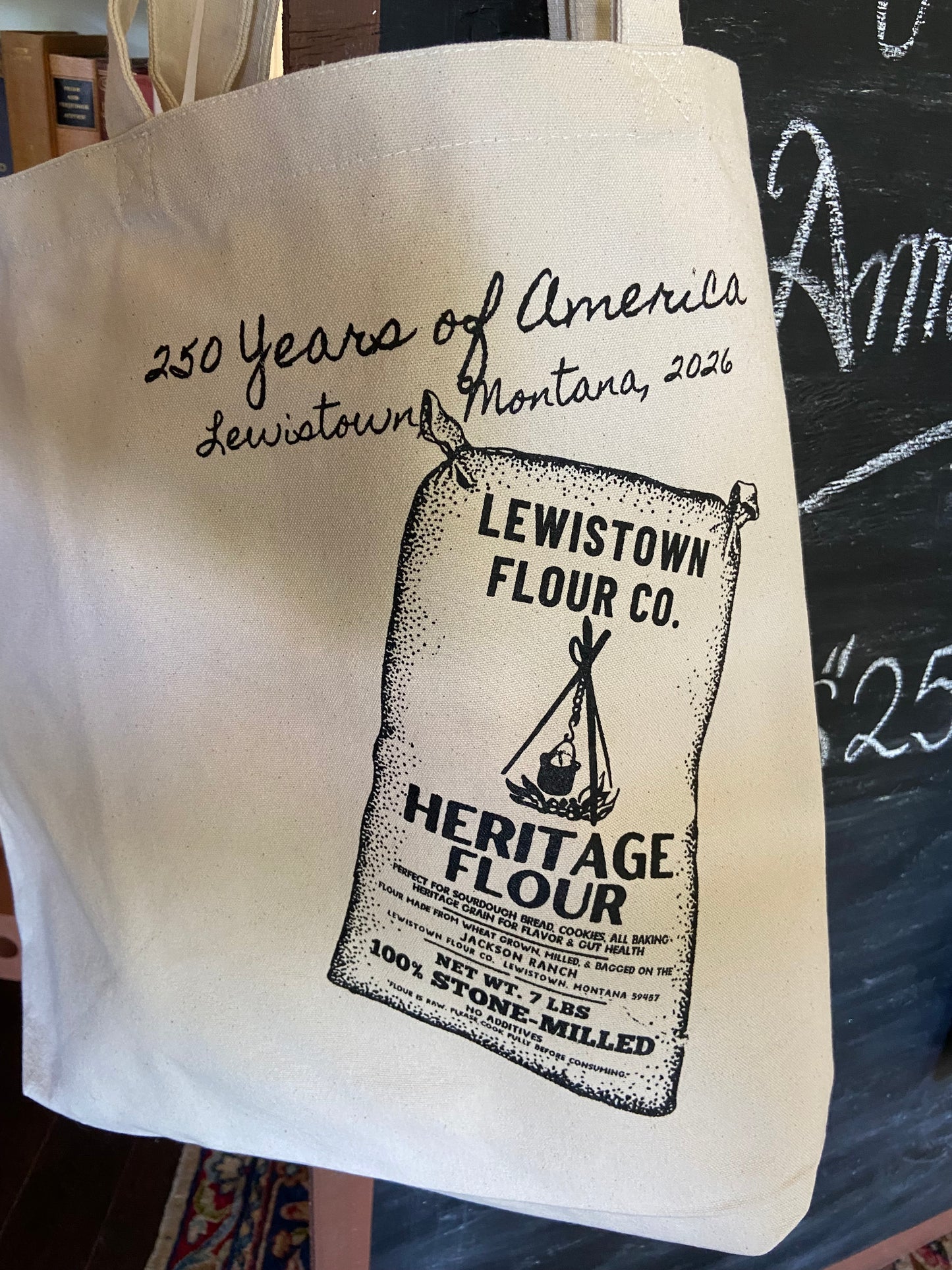 XL Canvas Tote: “250 Years USA”