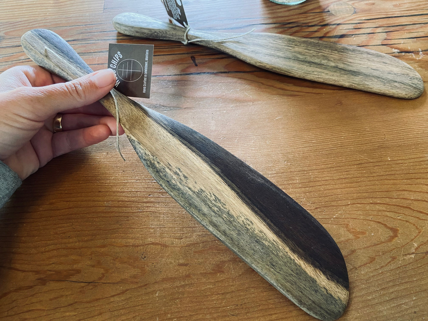 Bread Mixing Spurtle, “Ghost” Wood