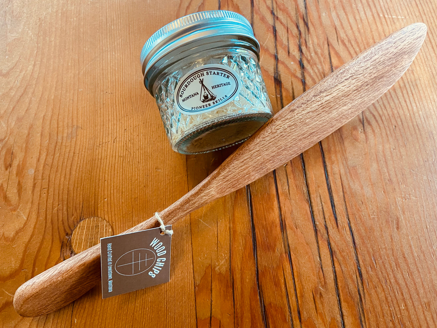 A Sourdough Kit! Montana Starter + Montana Made Red Oak Kitchen Spurtle