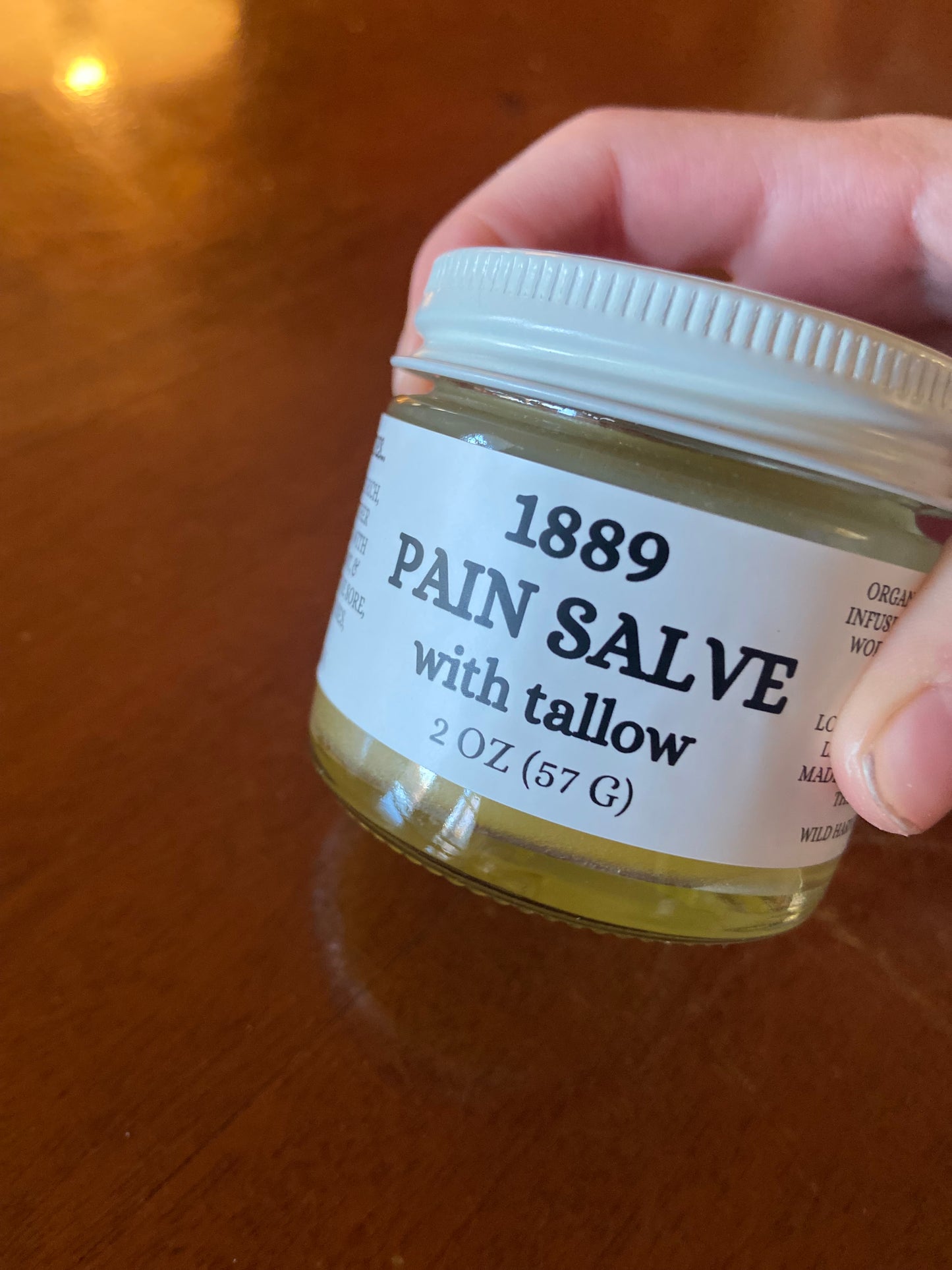 1889 Tallow Pain Salve (recipe from the 1889 cabin!)