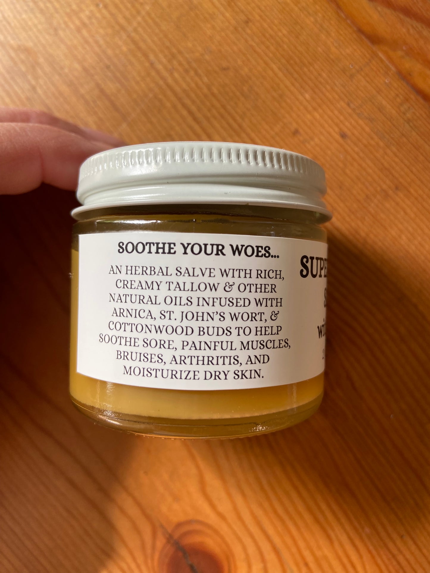 1889 Tallow Pain Salve (as seen made in the 1889 cabin!)