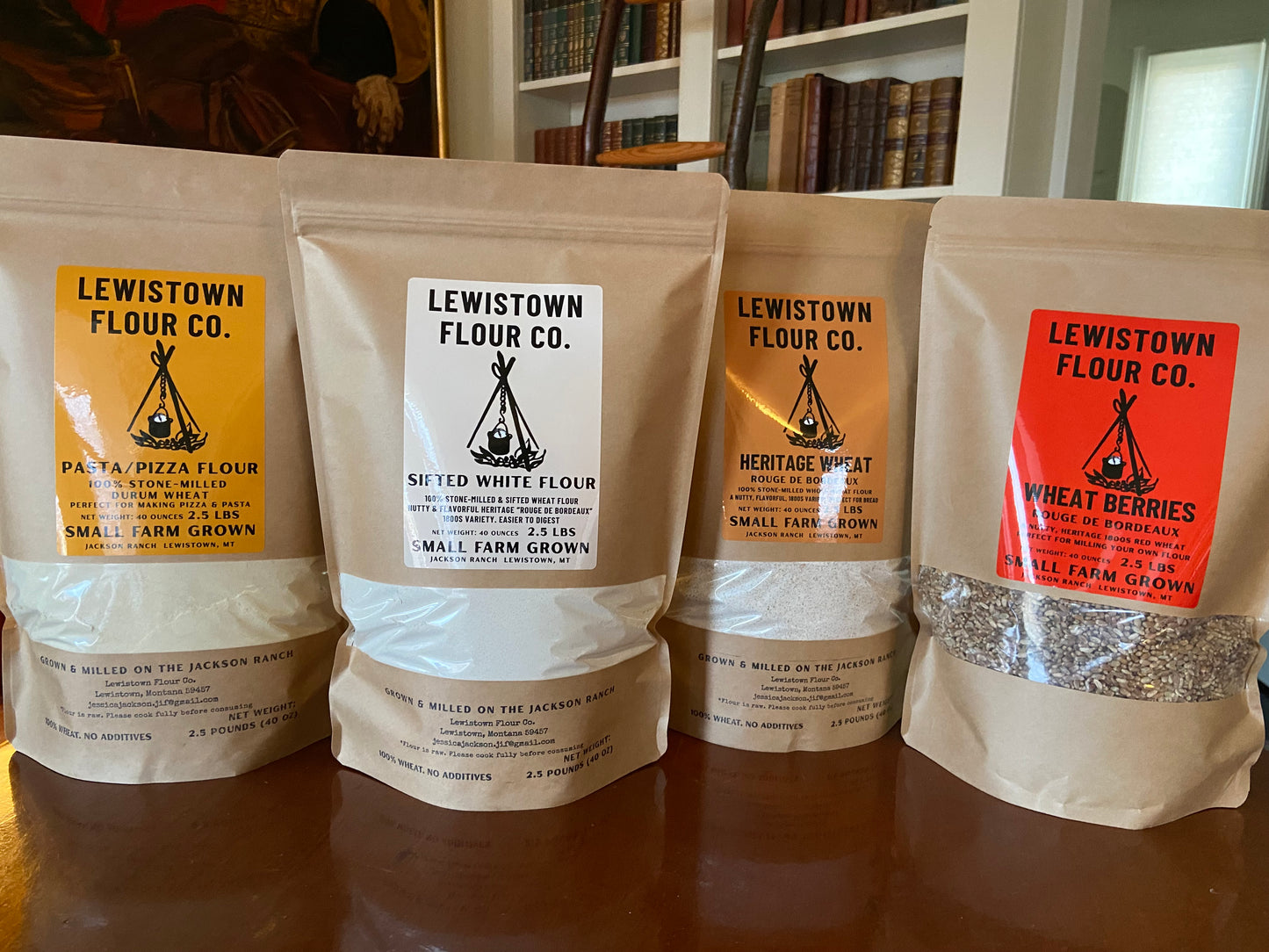Whole Wheat Flour—Rouge De Bordeaux 1800s heritage wheat