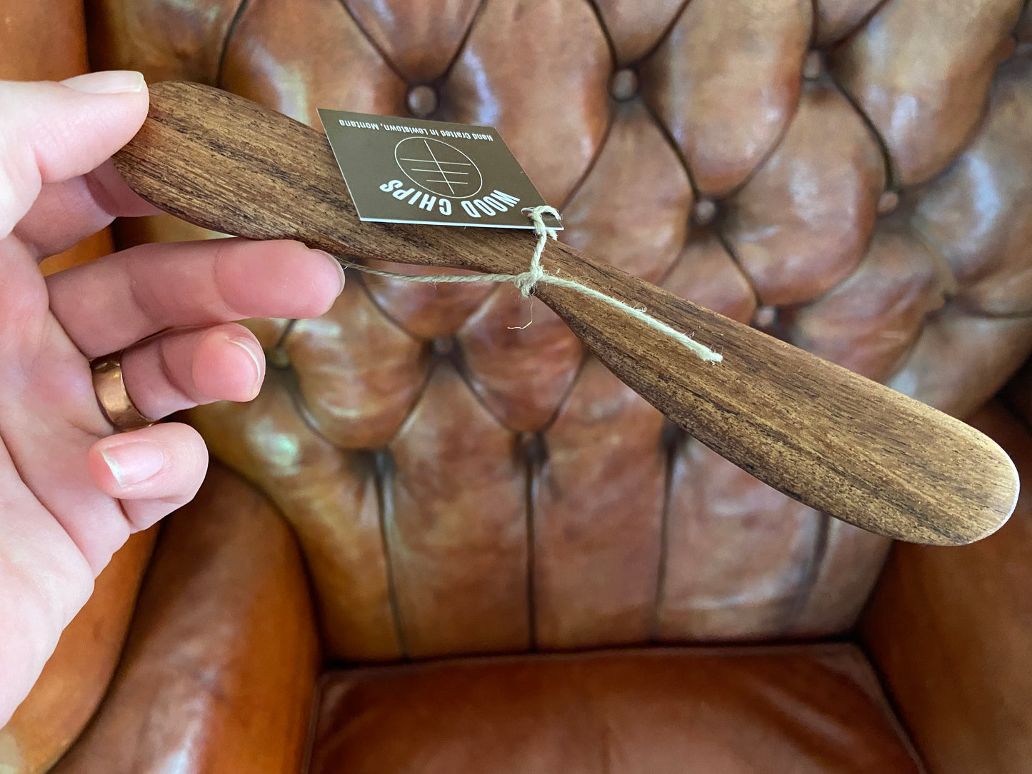 Butter knife, walnut wood