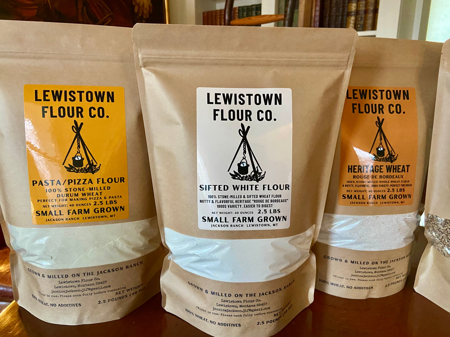 Whole Wheat Flour—Rouge De Bordeaux 1800s heritage wheat