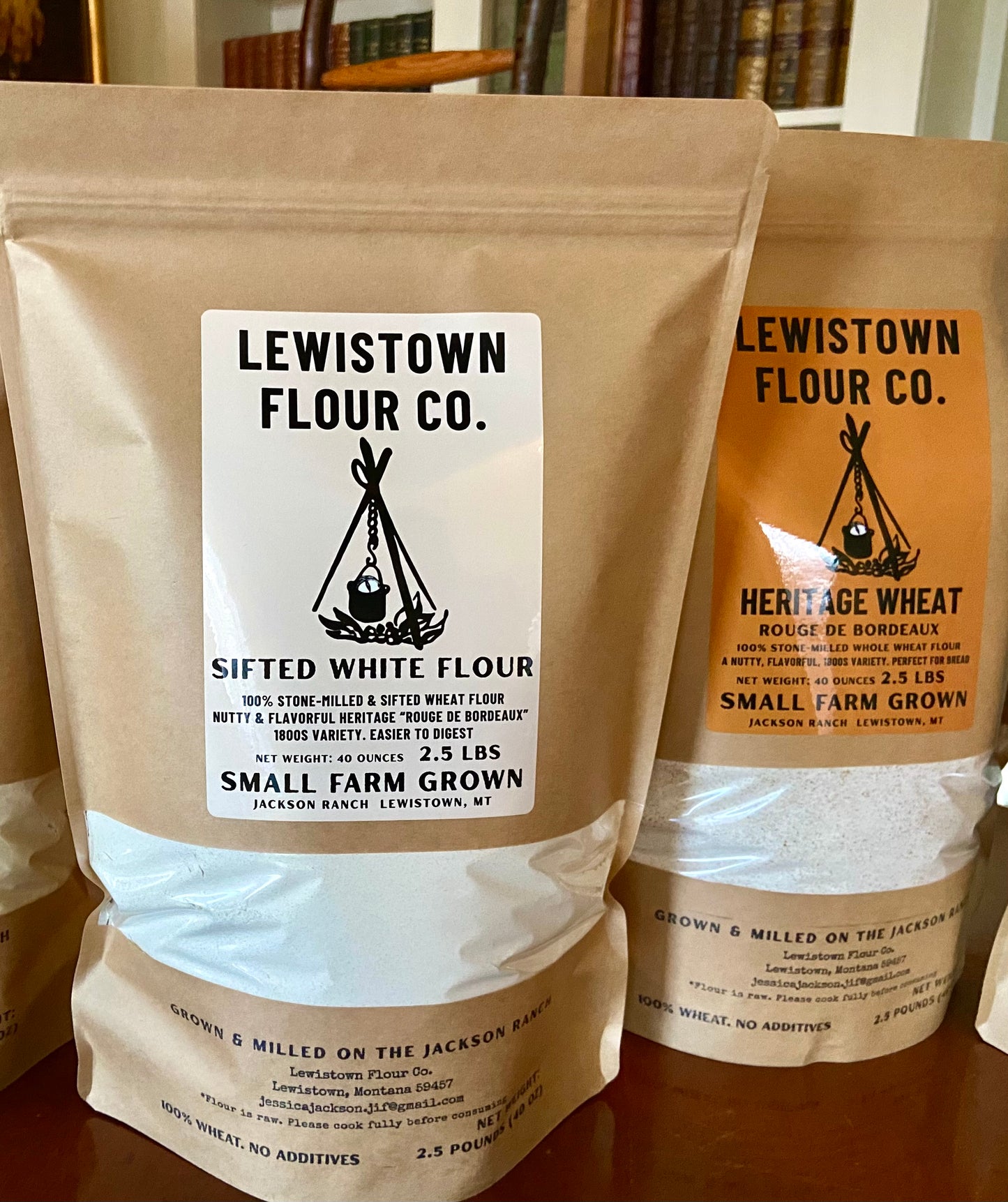Whole Wheat Flour—Rouge De Bordeaux 1800s heritage wheat
