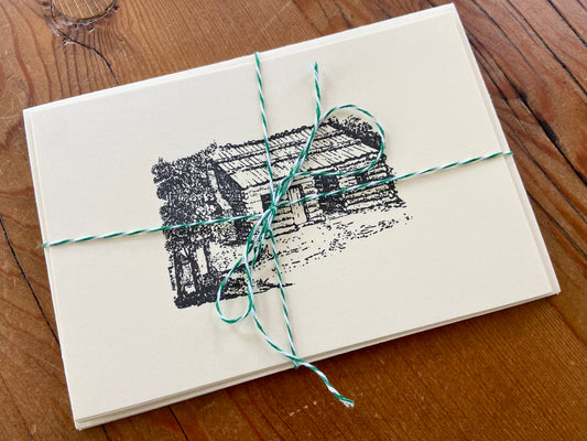 “The Perfect Homestead”, pack of hand-stamped cards