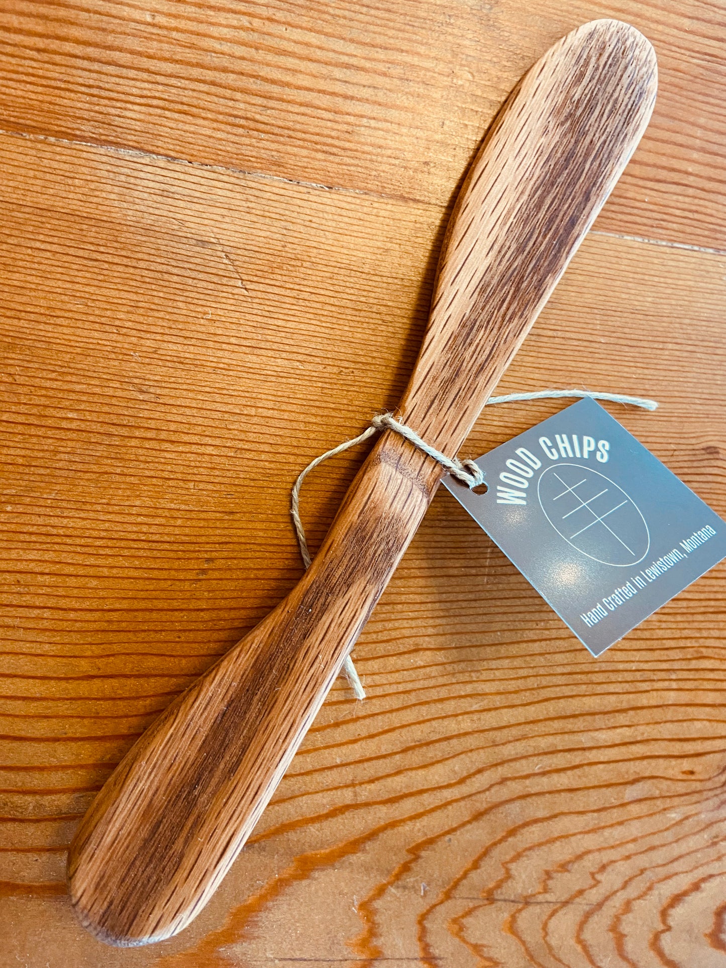 Butter knife, oak wood