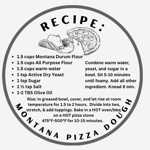 Montana Pizza Kit—2 Flours, One Golden & Chewy Pizza Crust