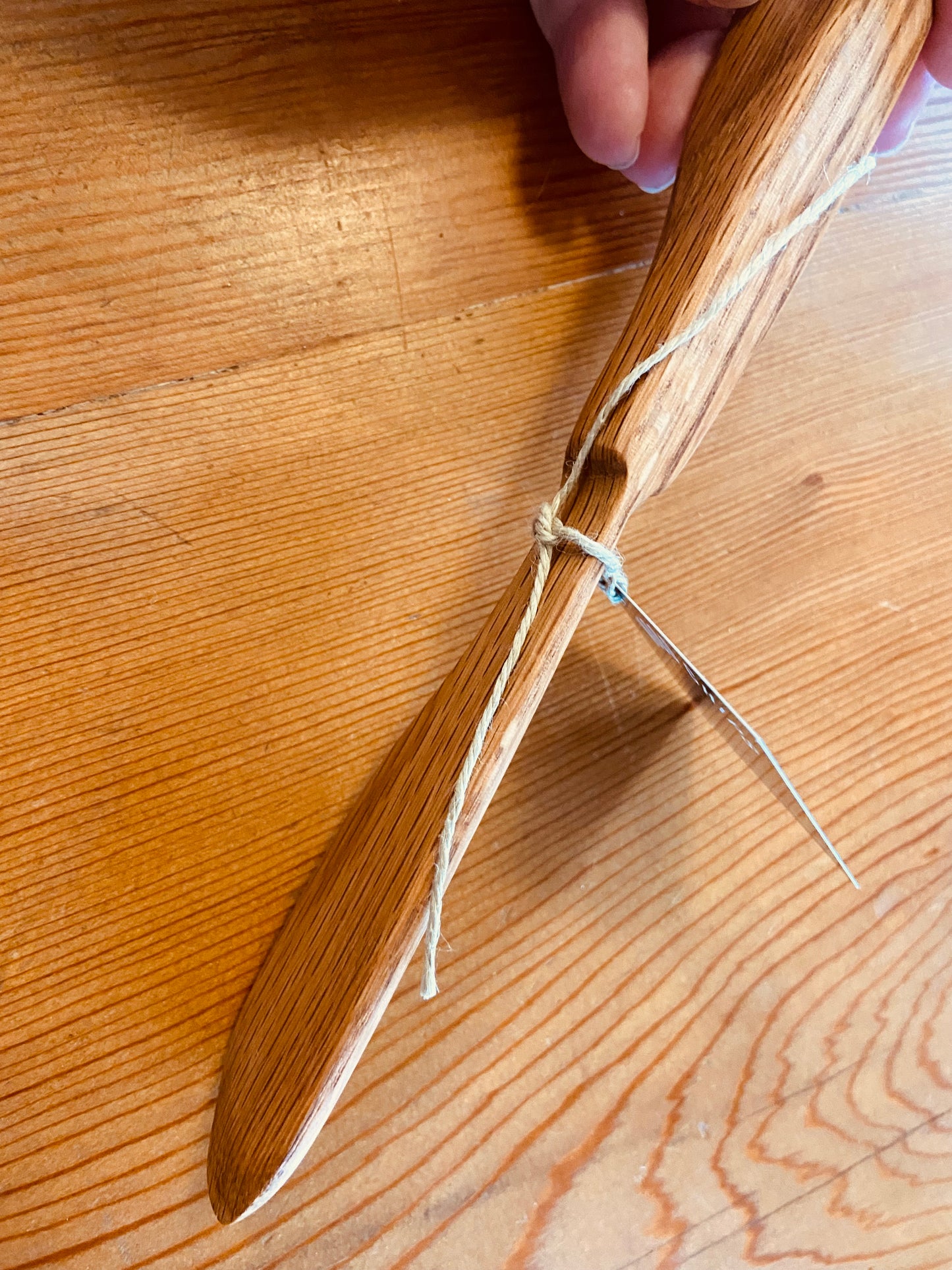 Butter knife, oak wood