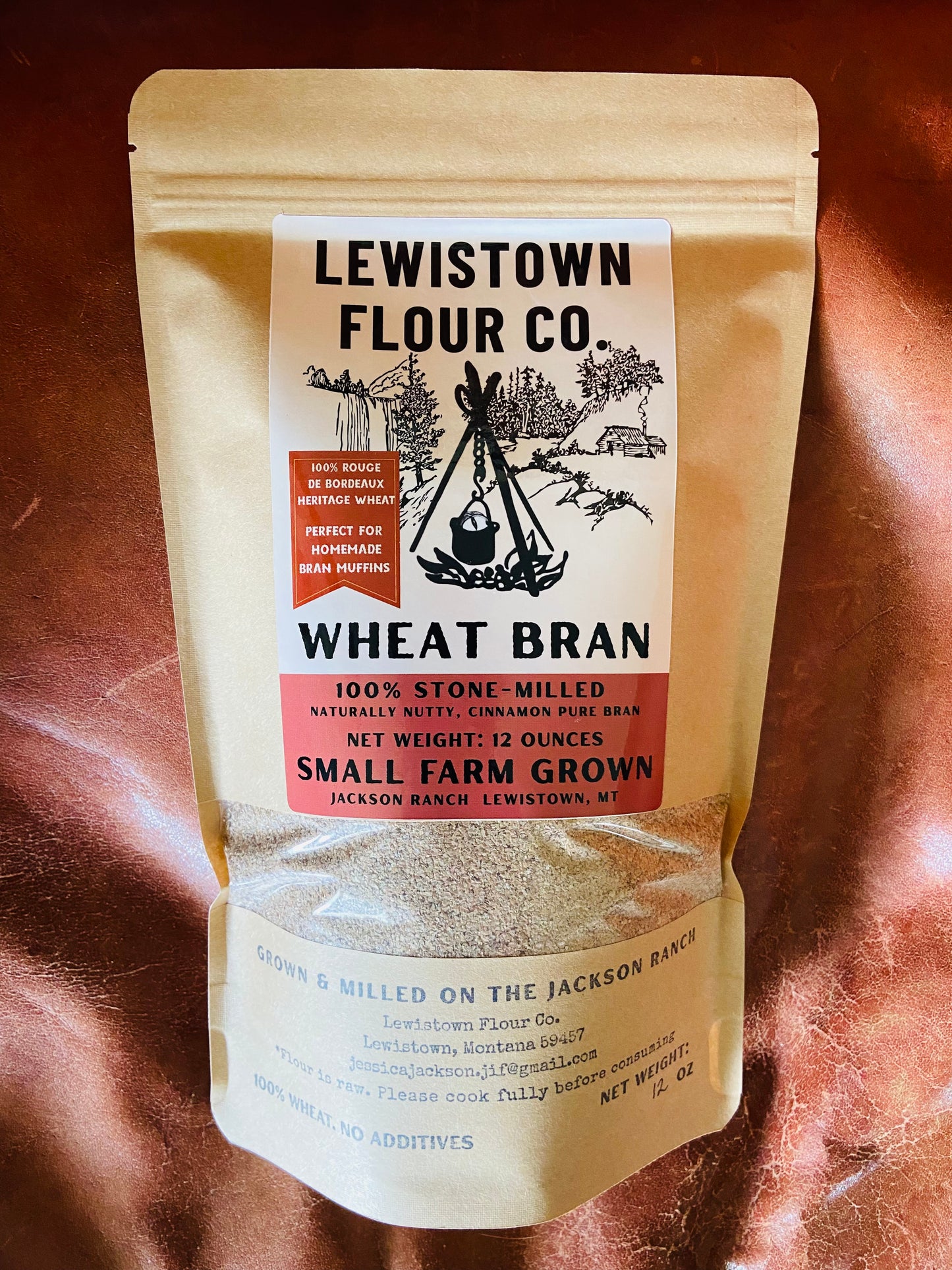 Wheat Bran—Rouge De Bordeaux 1800s heritage wheat