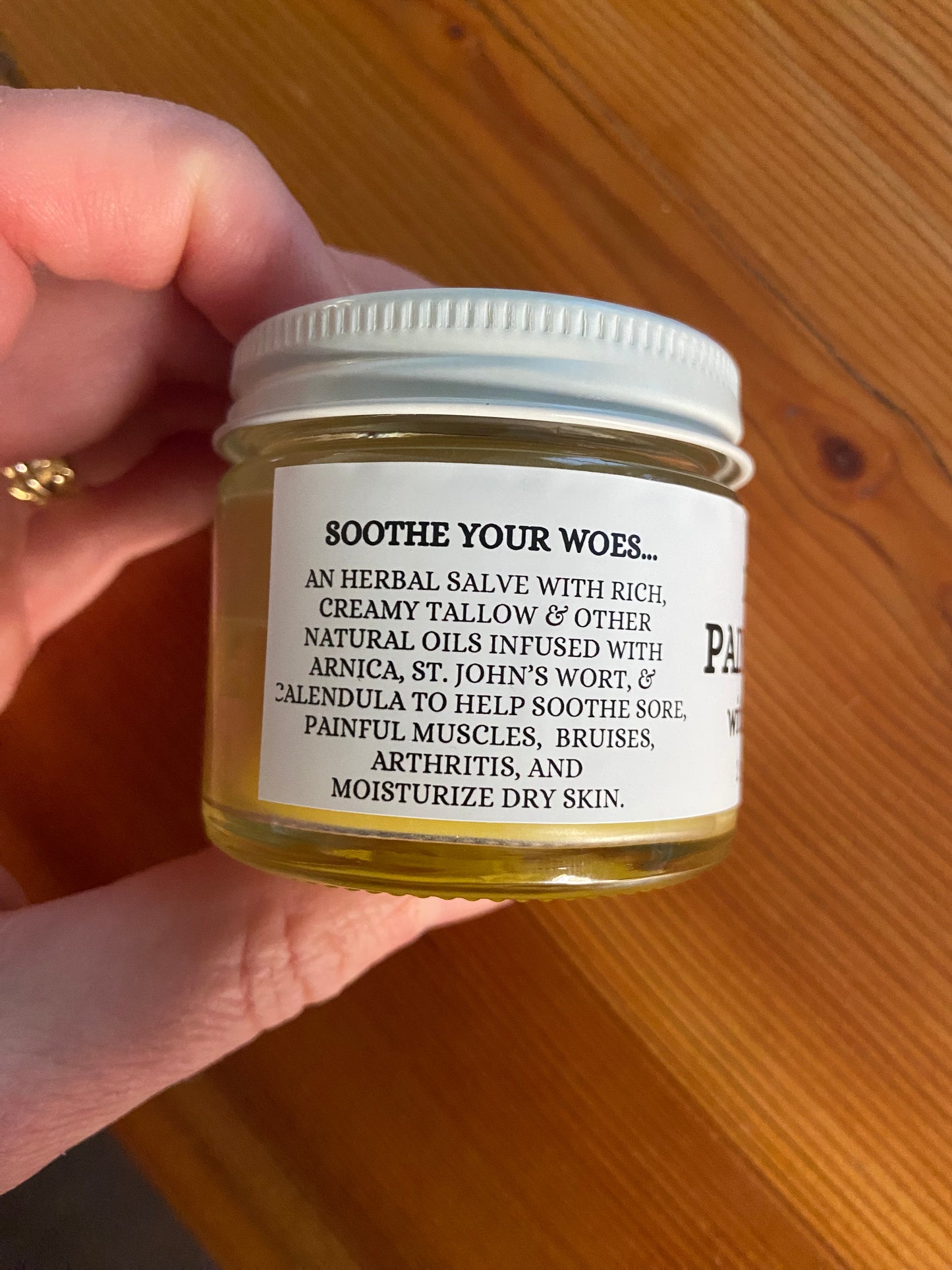1889 Tallow Pain Salve (recipe from the 1889 cabin!)