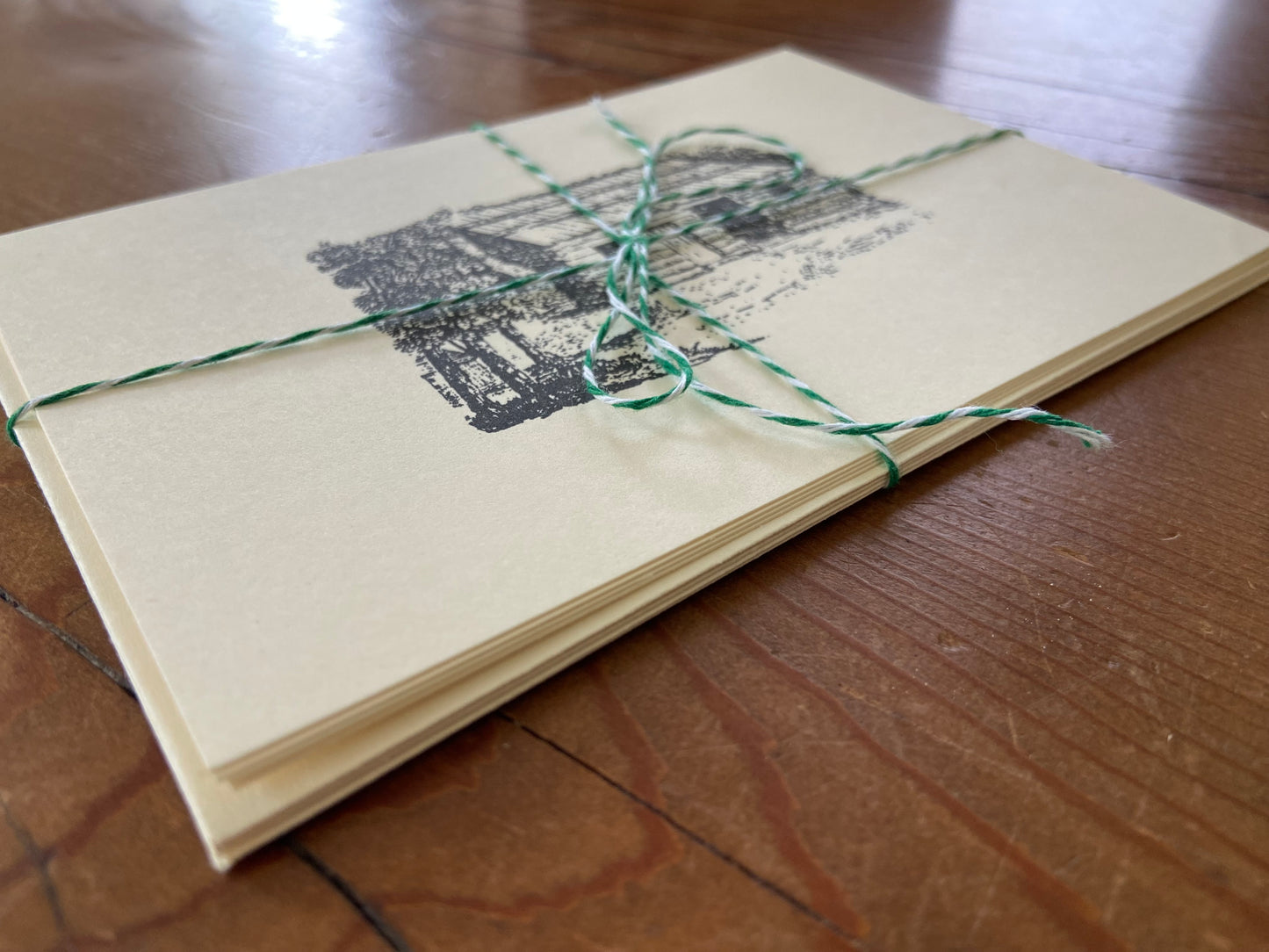 “The Perfect Homestead”, pack of hand-stamped cards