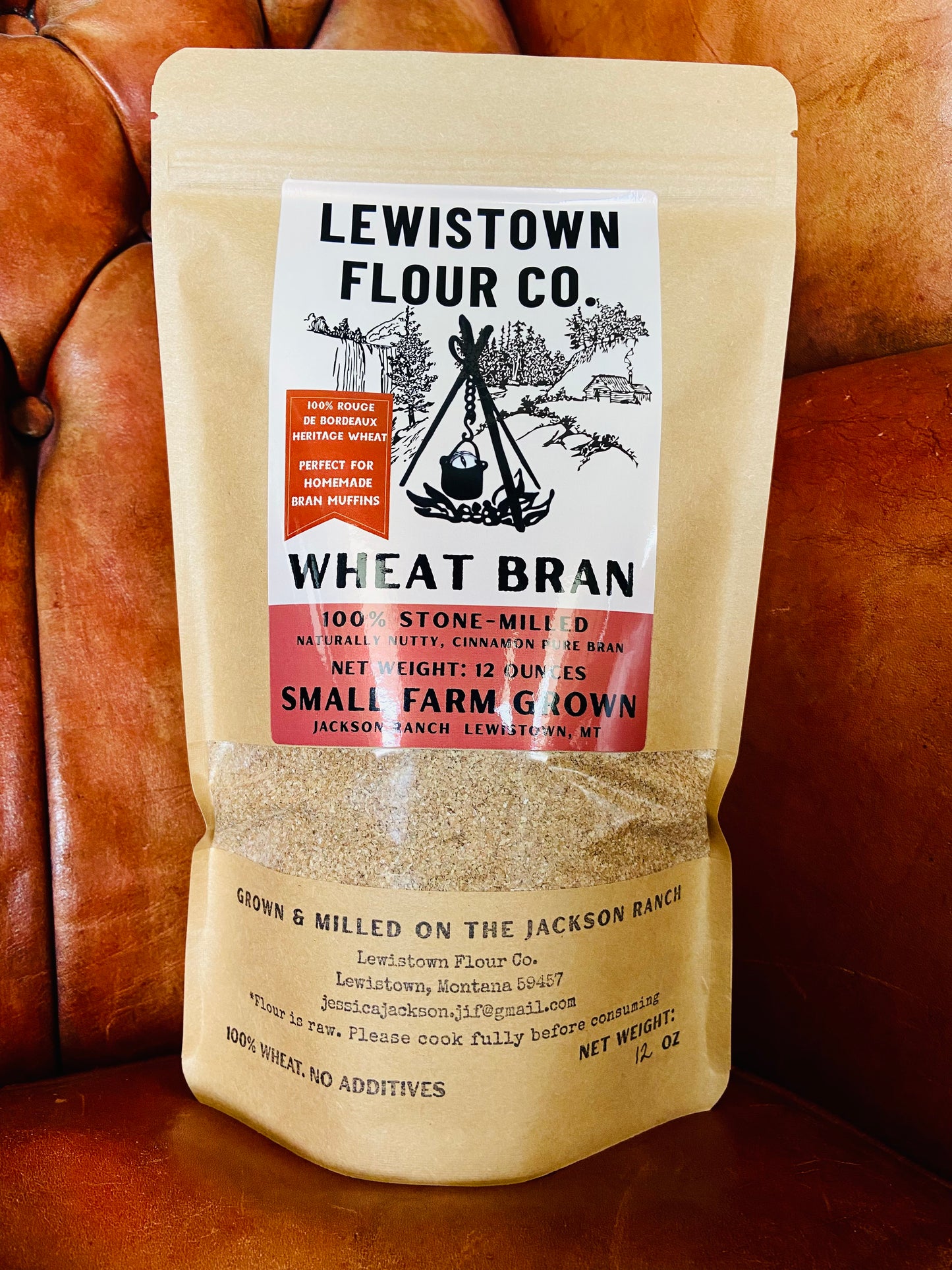 Wheat Bran—Rouge De Bordeaux 1800s heritage wheat