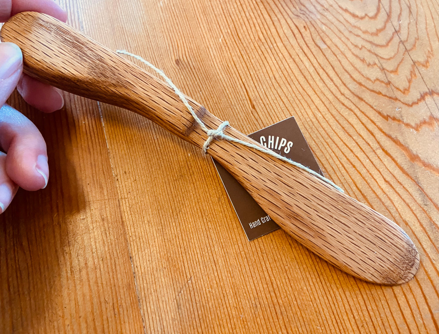Butter knife, oak wood