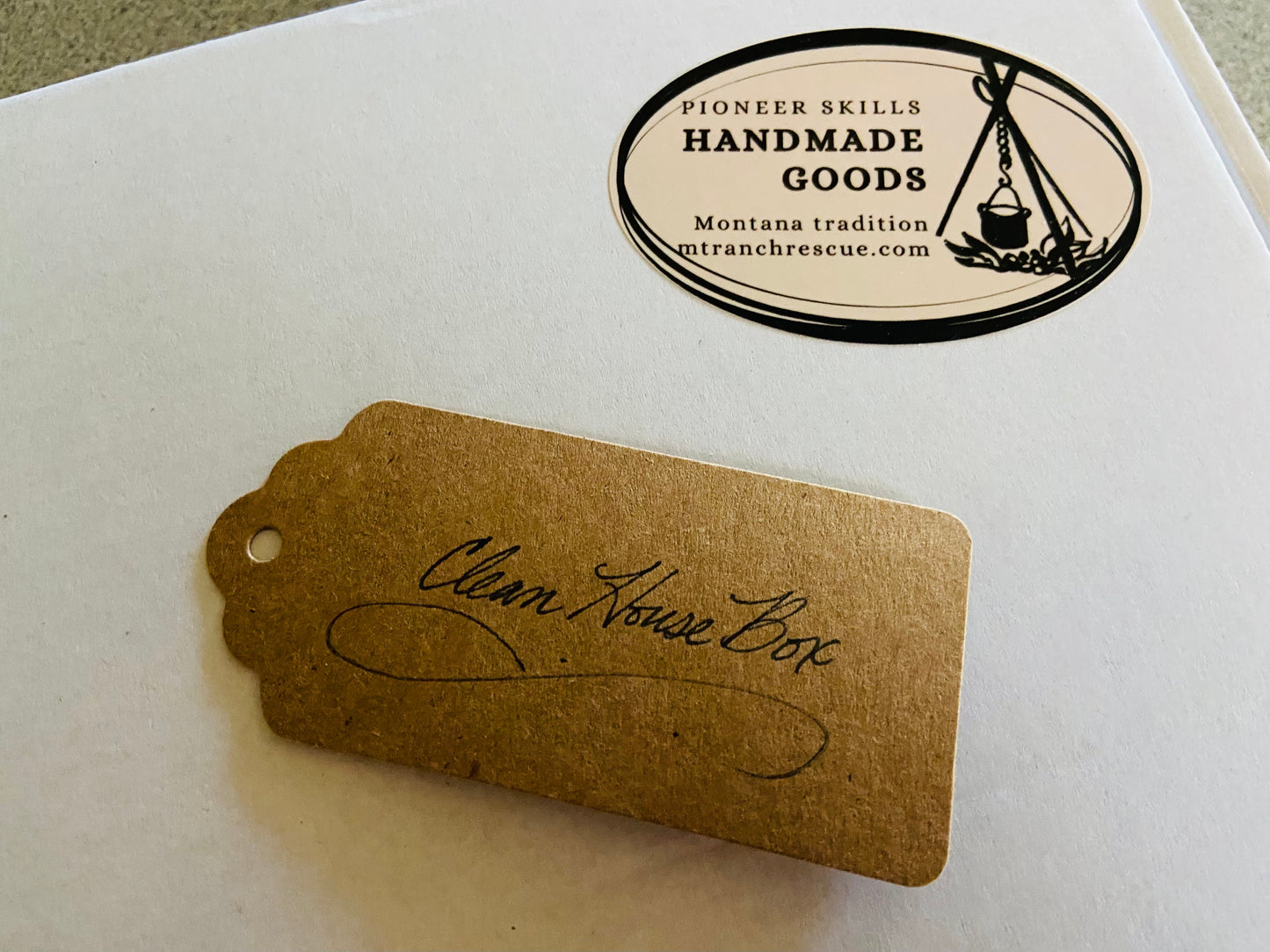 Box, To Clean House (bonus: our lye/tallow soap from the episode!)