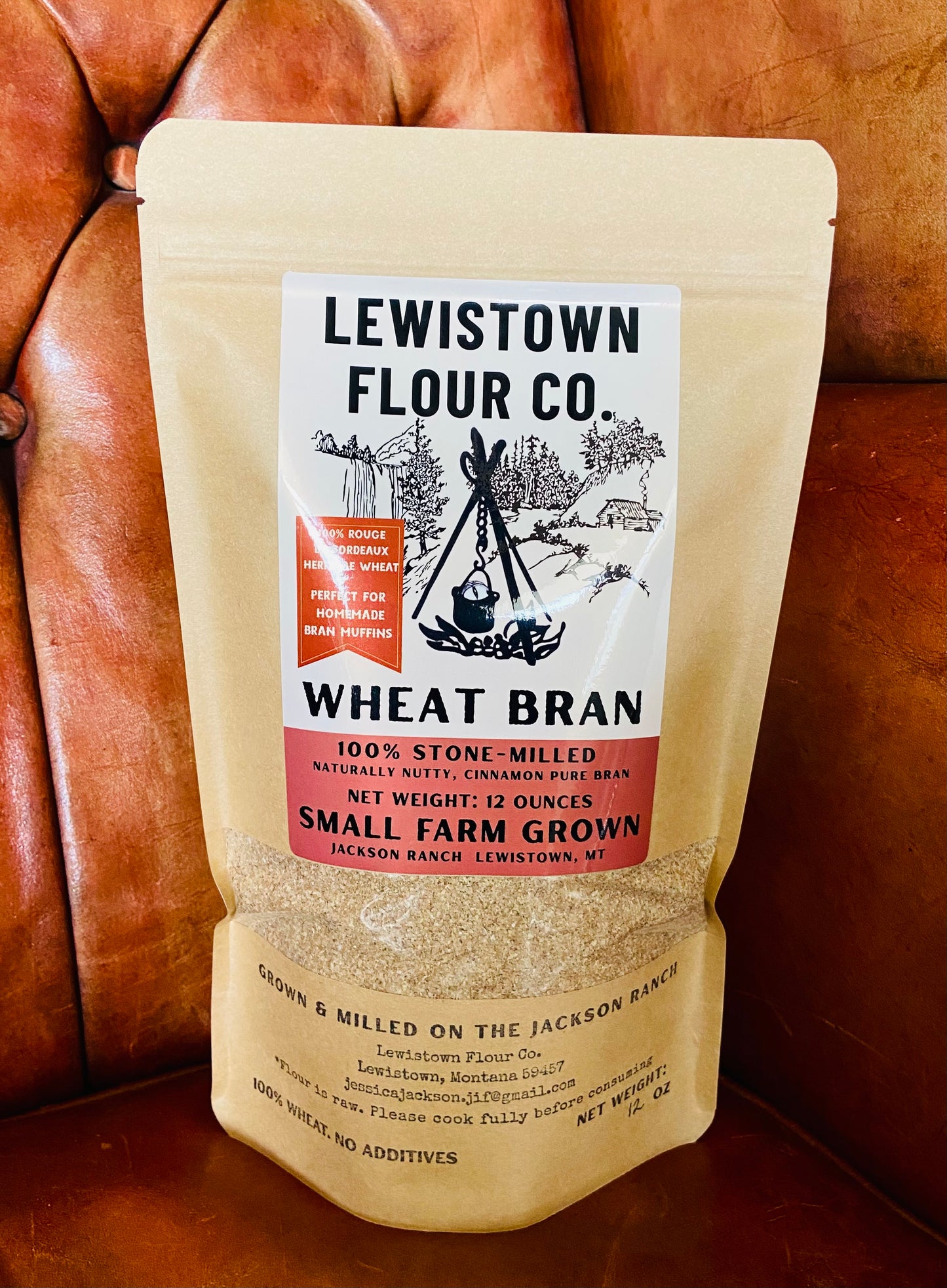 Wheat Bran—Rouge De Bordeaux 1800s heritage wheat