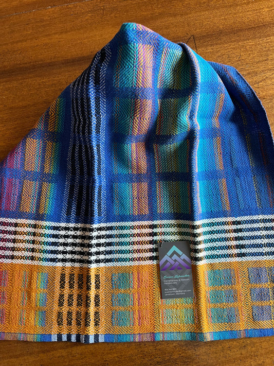 Handwoven Kitchen Towel, main blues
