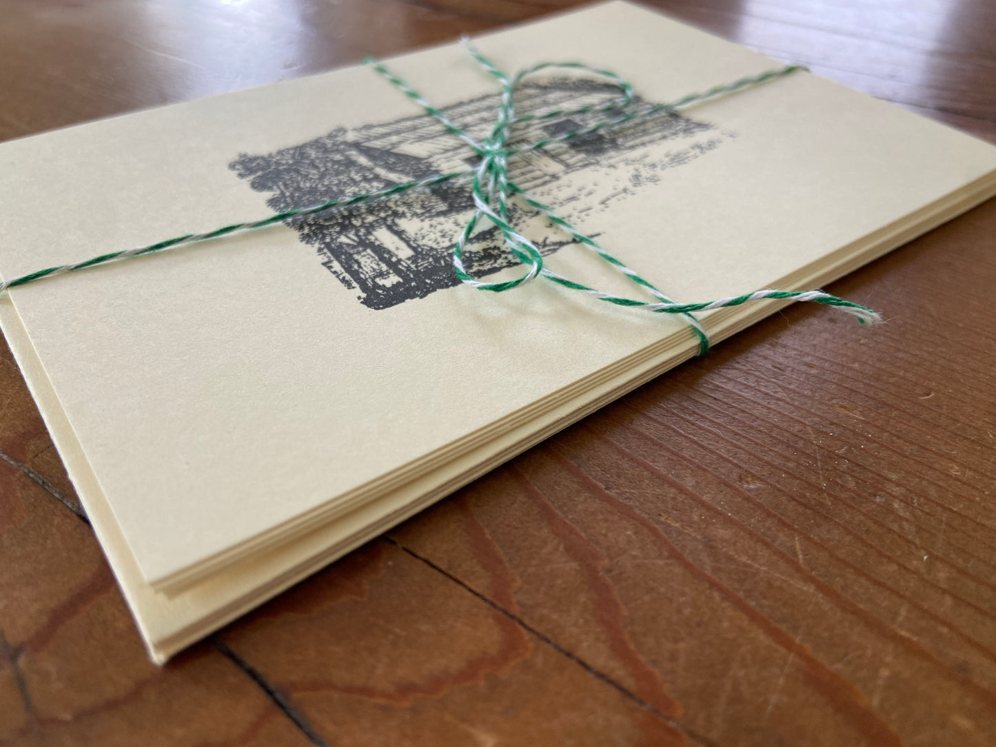 “The Perfect Homestead”, pack of hand-stamped cards