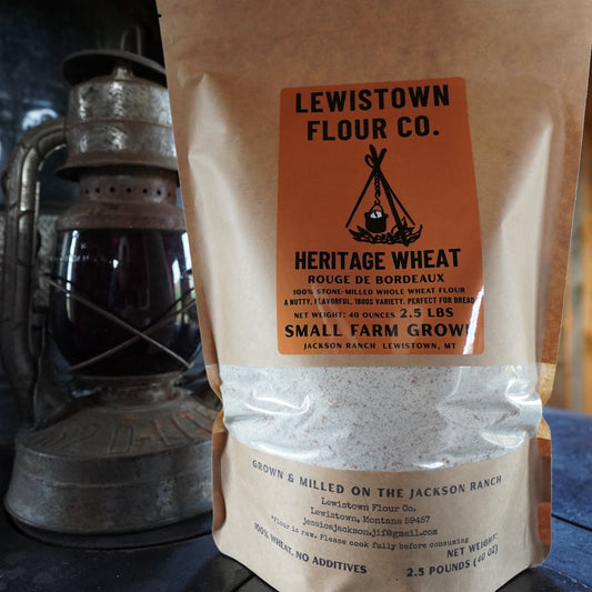 Whole Wheat Flour—Rouge De Bordeaux 1800s heritage wheat