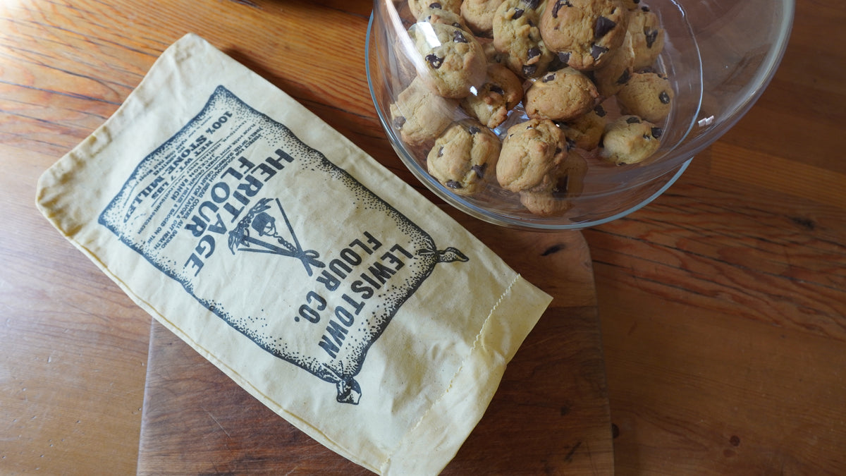 Bread Bag, USA Floursack coated with Beeswax & Pine Resin