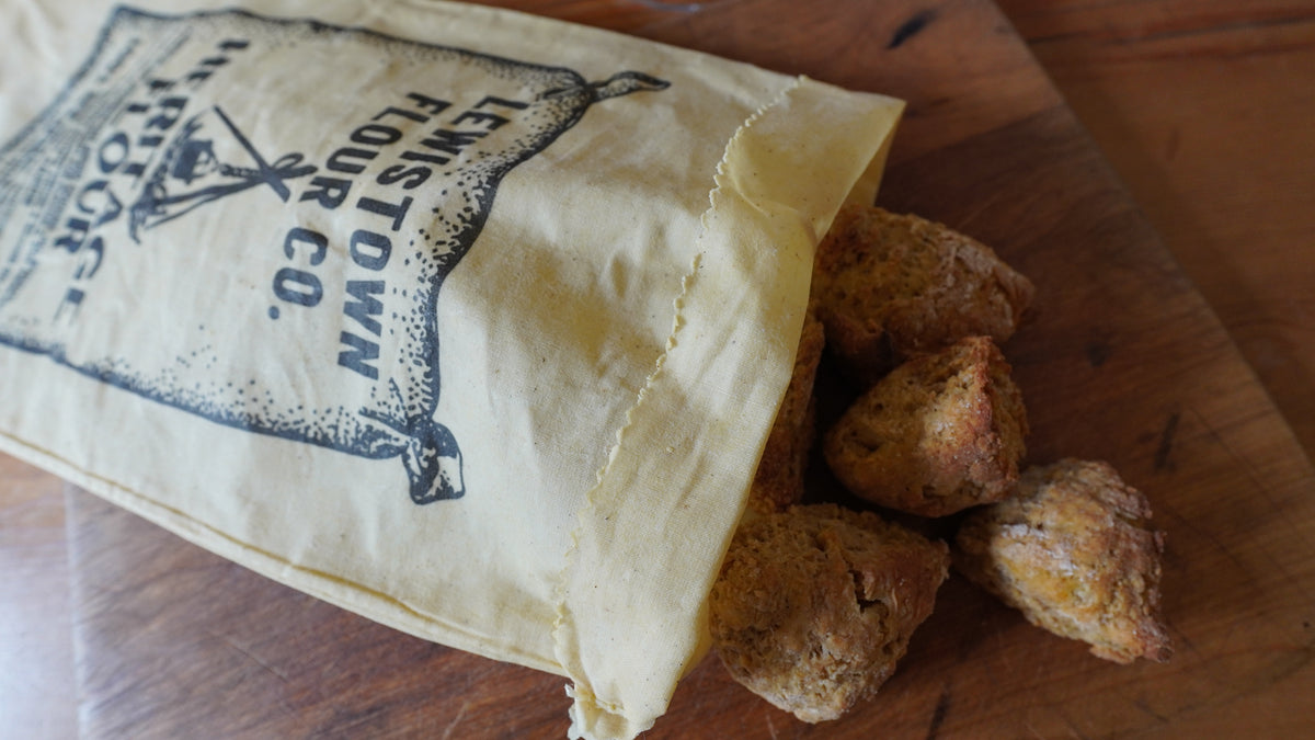 Bread Bag, USA Floursack coated with Beeswax & Pine Resin