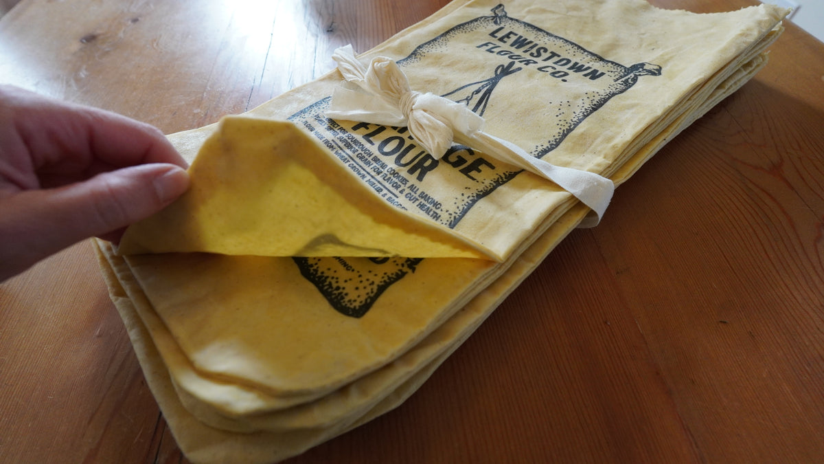 Bread Bag, USA Floursack coated with Beeswax & Pine Resin