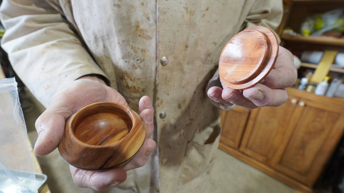 Pair of Mesquite Spice Bowls. by Eldon Foster