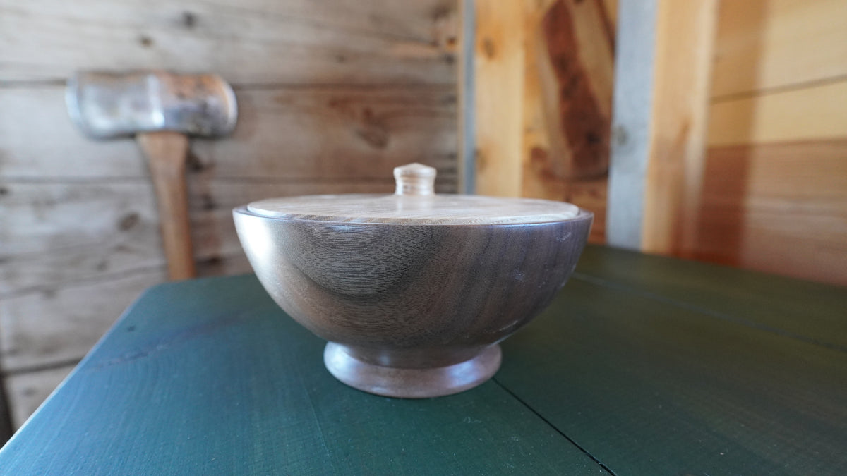 Walnut & Ash Bowl.  Handmade by Eldon Foster