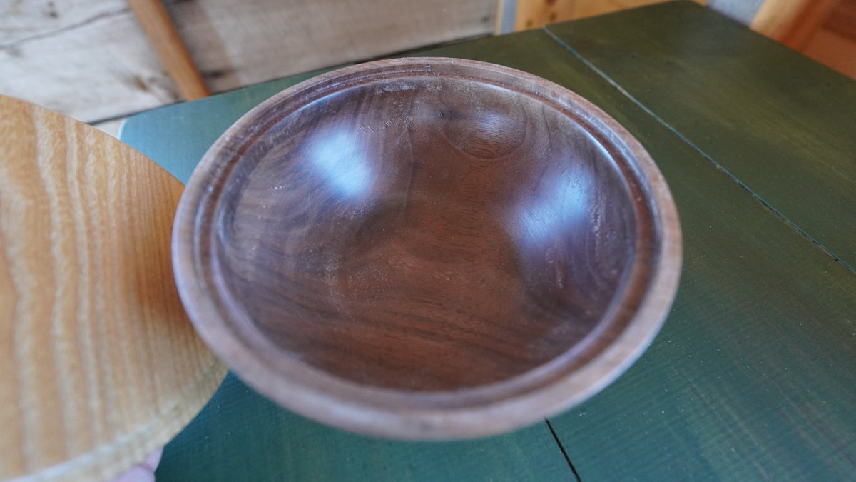 Walnut & Ash Bowl.  Handmade by Eldon Foster
