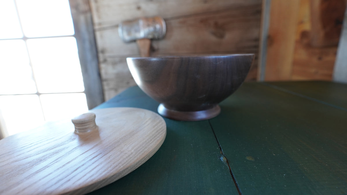 Walnut & Ash Bowl.  Handmade by Eldon Foster