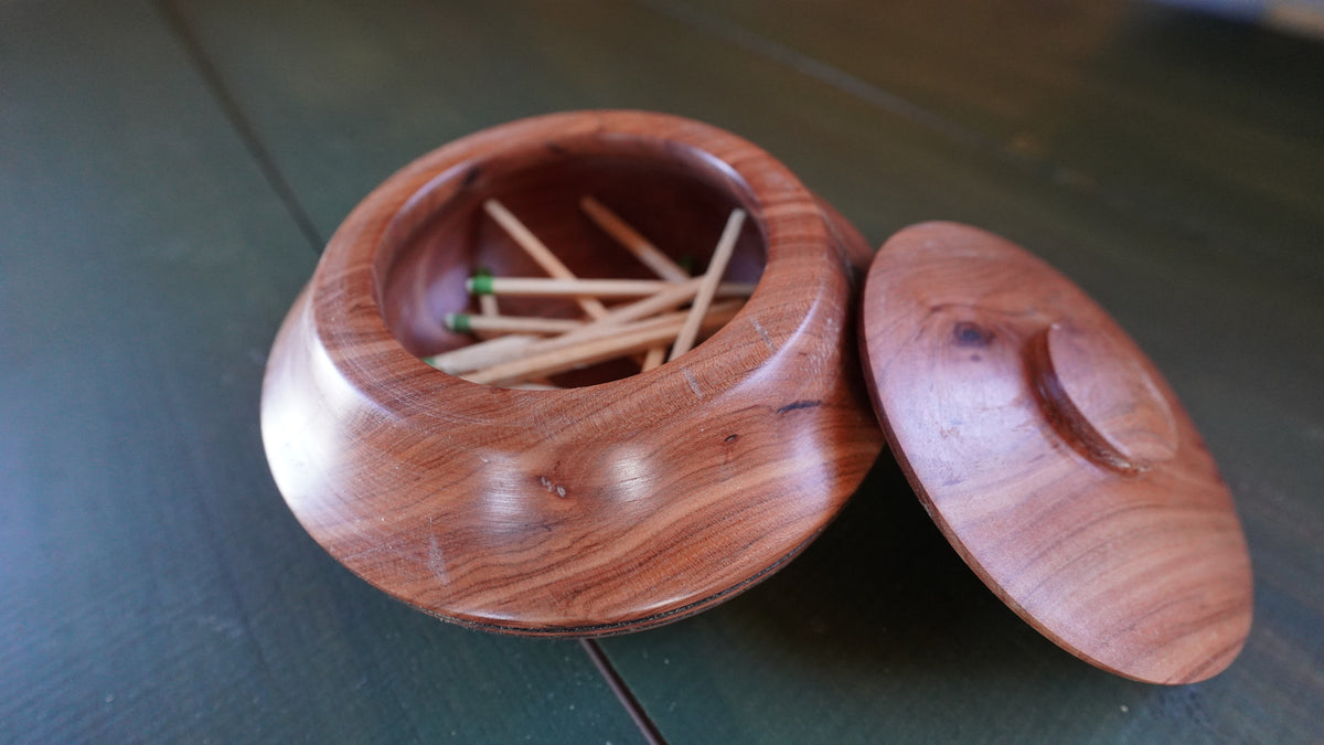 Pair of Mesquite Spice Bowls. by Eldon Foster