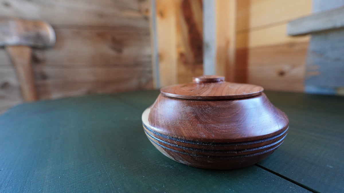 Pair of Mesquite Spice Bowls. by Eldon Foster