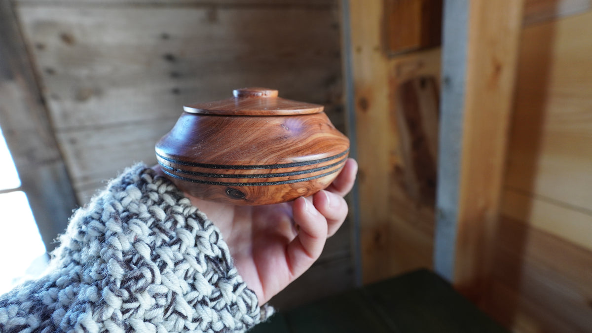 Pair of Mesquite Spice Bowls. by Eldon Foster