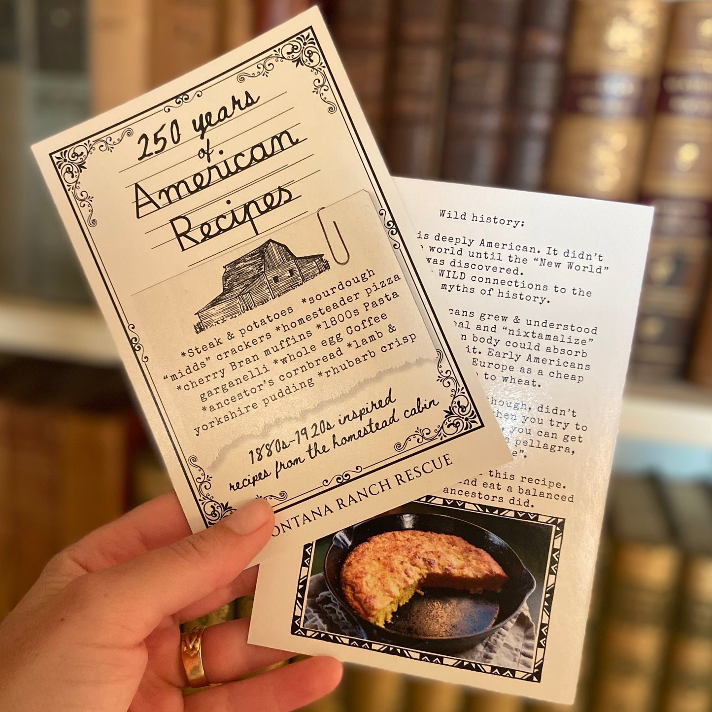 NEW! “250 Years of American Recipes” 10 Pack of Recipe Cards