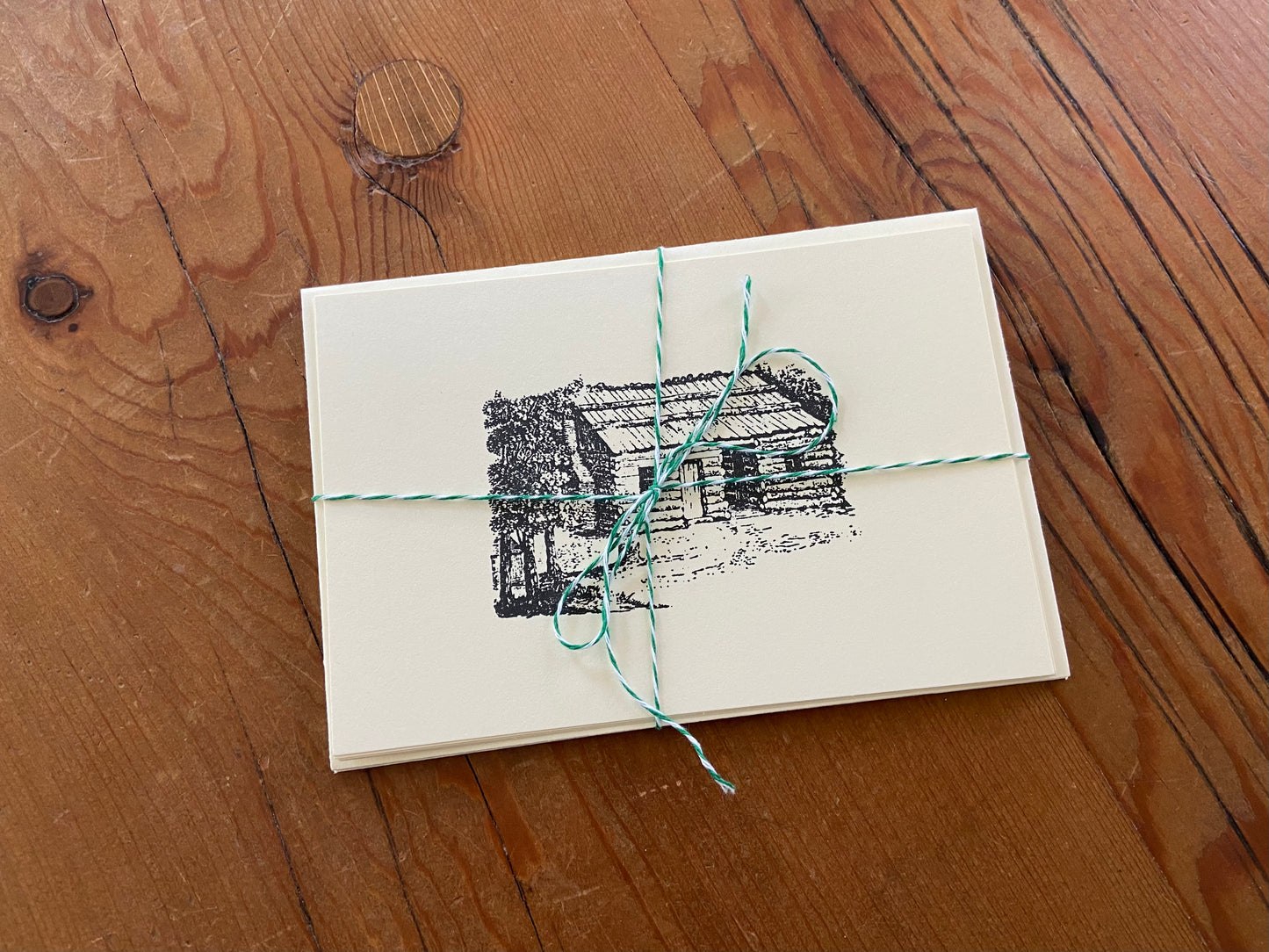 “The Perfect Homestead”, pack of hand-stamped cards