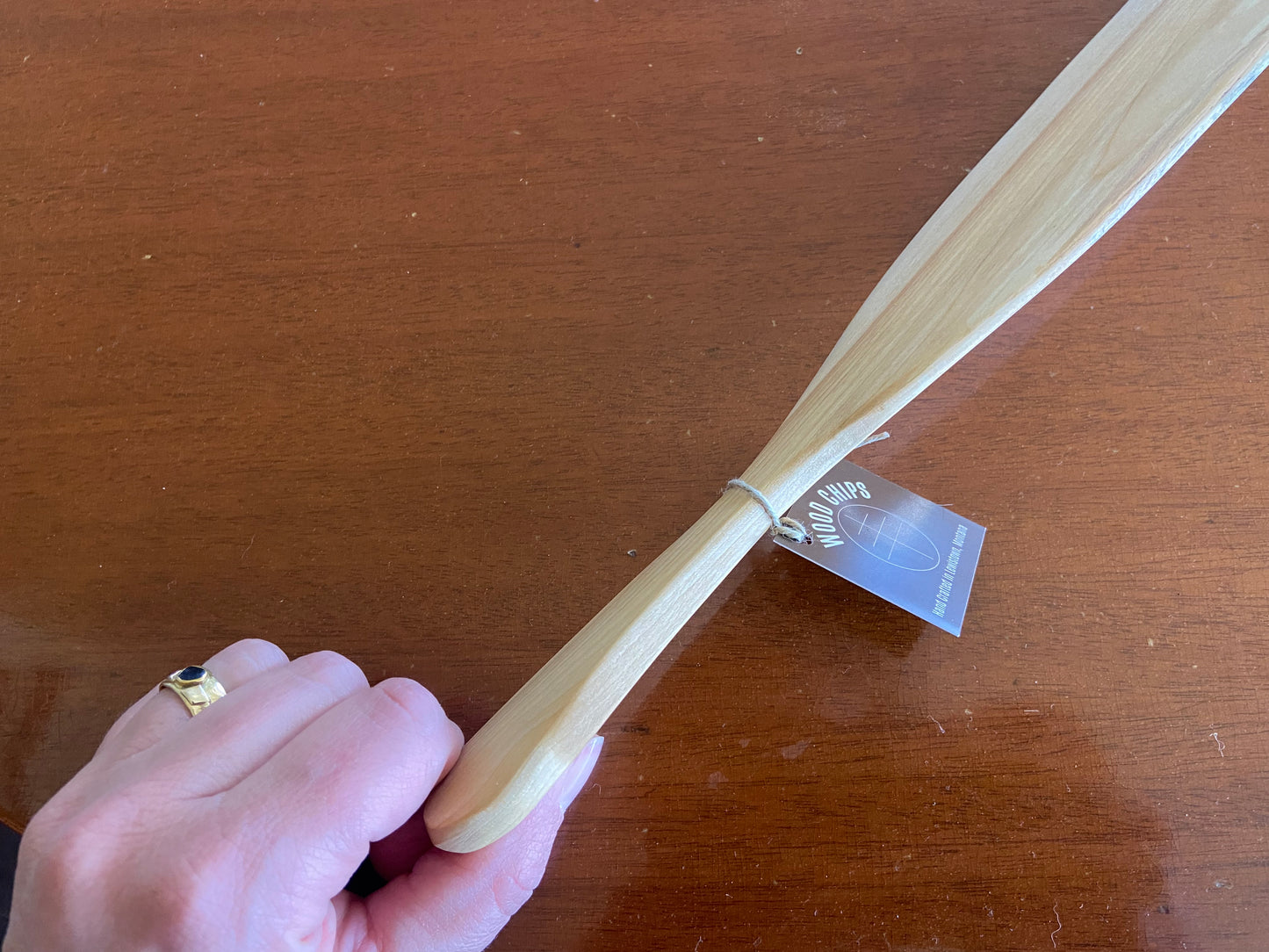 Bread Mixing “Spurtle”, Pale Wood (Ash)