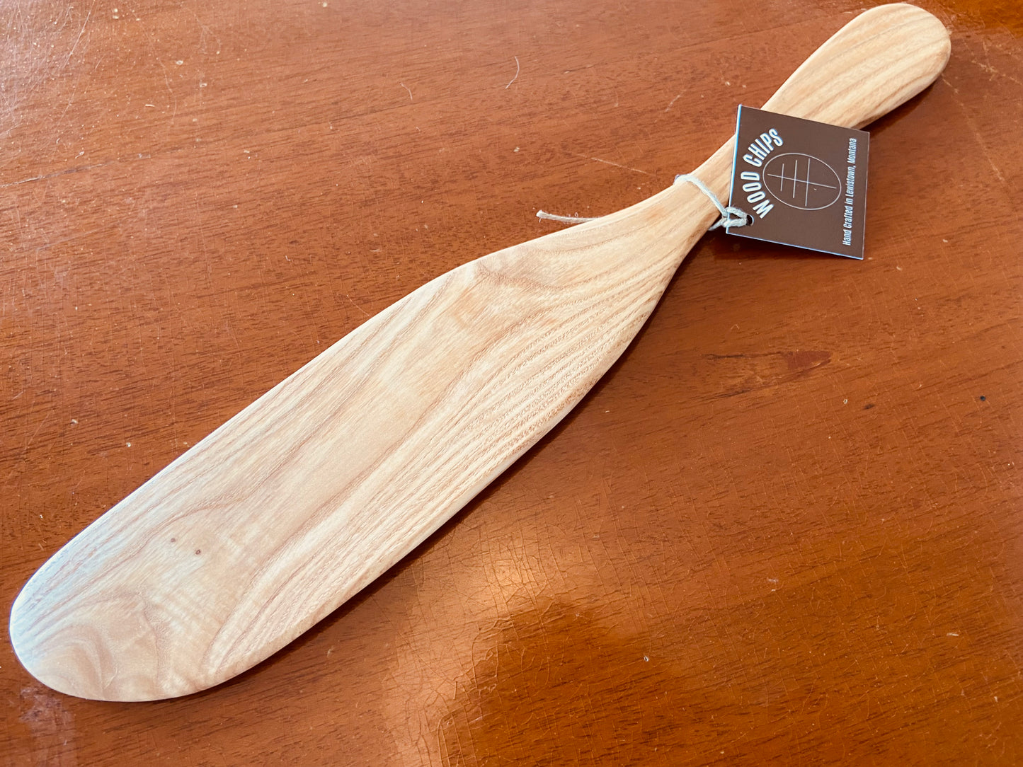 Bread Mixing “Spurtle”, Pale Wood (Ash)