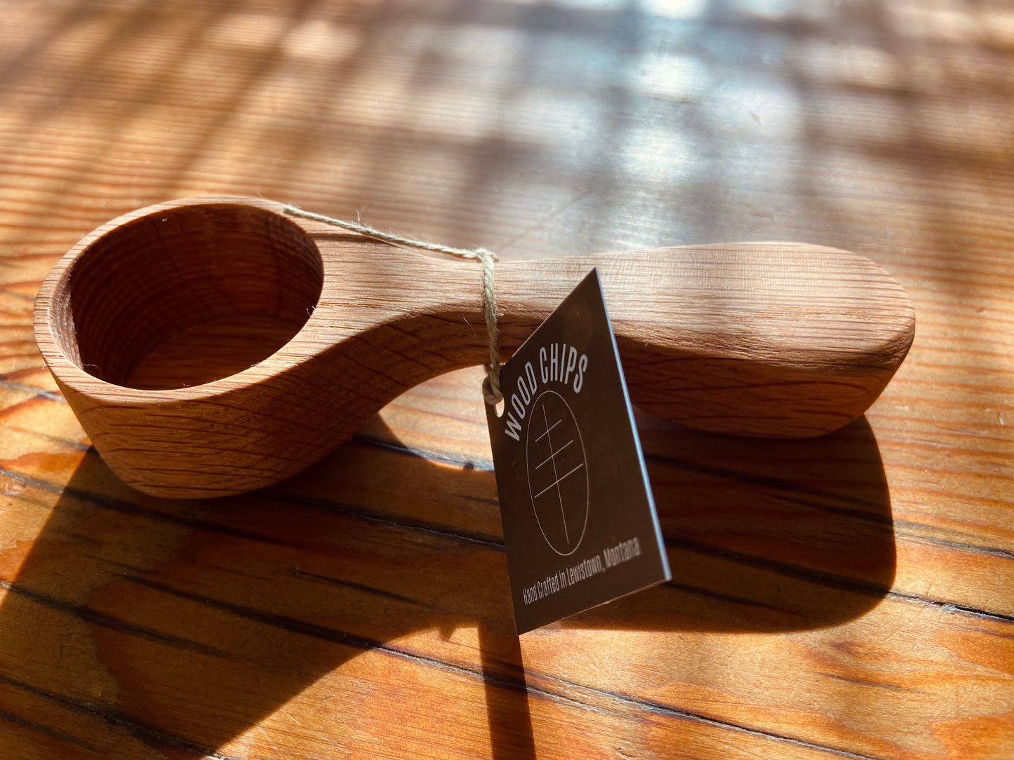 Red Oak Coffee Scoop, Handmade
