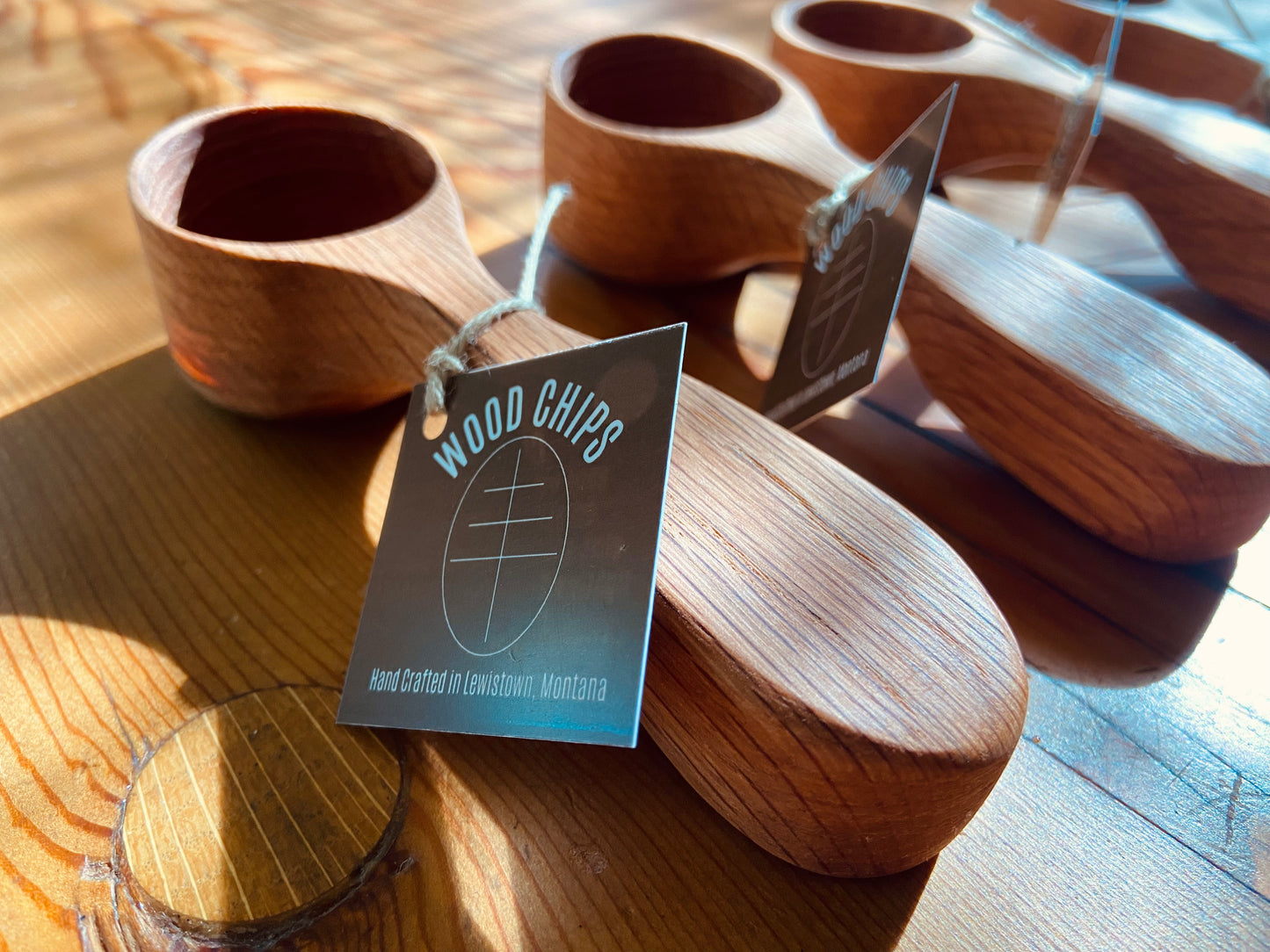 Red Oak Coffee Scoop, Handmade