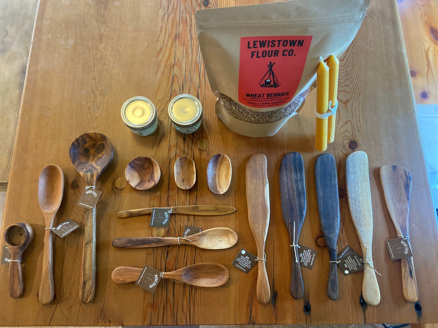 Bread Mixing Spurtle, “Ghost” Wood
