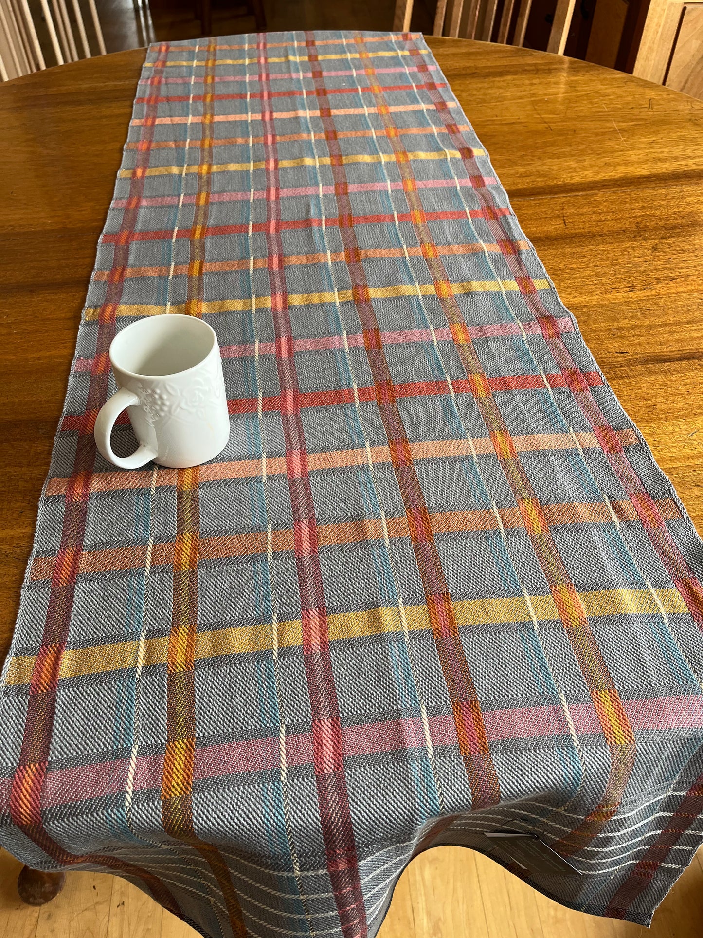 “Montana Winter Sky” Plaid Table Runner