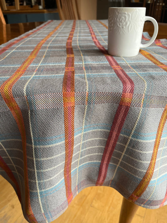 “Montana Winter Sky” Plaid Table Runner