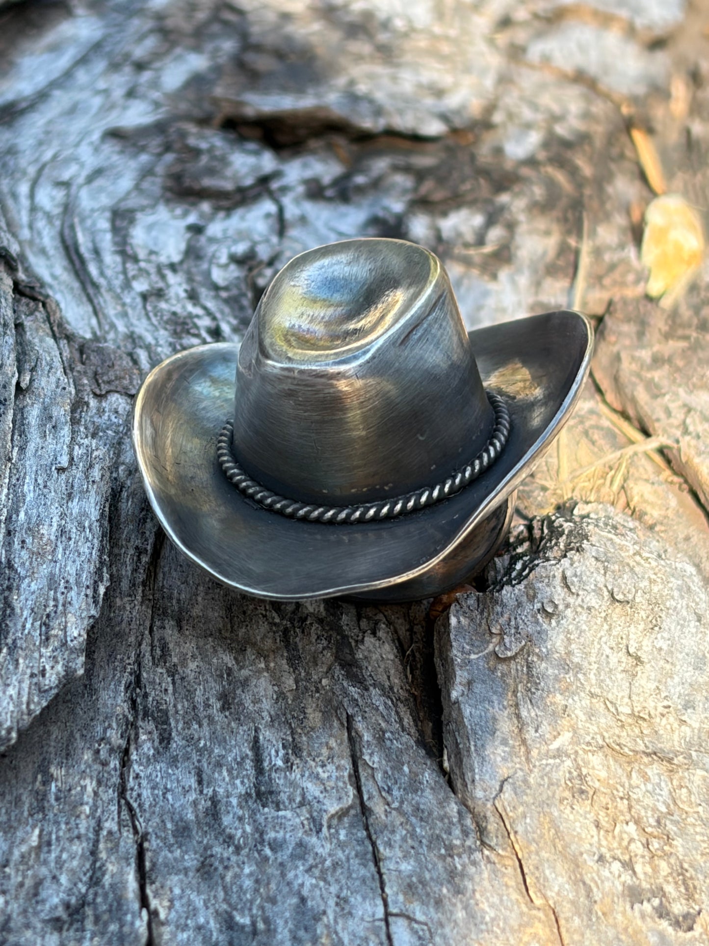 "Trail Boss" Handmade Silver Slide