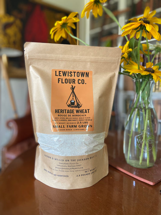 Whole Wheat Flour—Rouge De Bordeaux 1800s heritage wheat