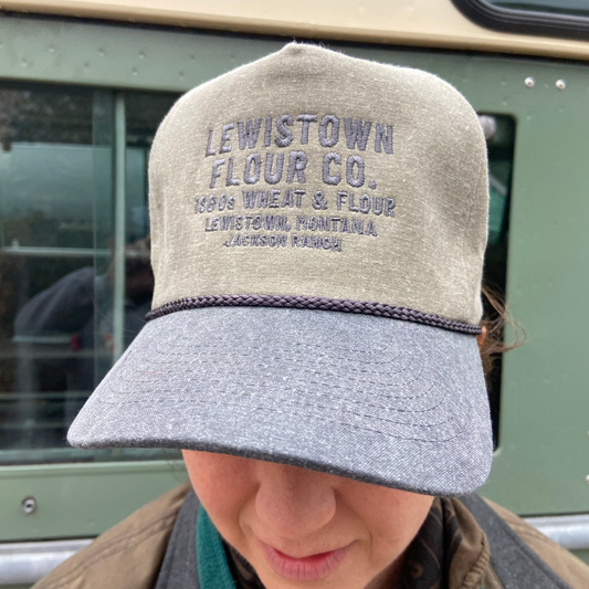 80s Farmer Cap, Locally embroidered, Lewistown Flour Co