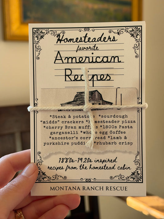 NEW! “American Recipes” mini cookbook